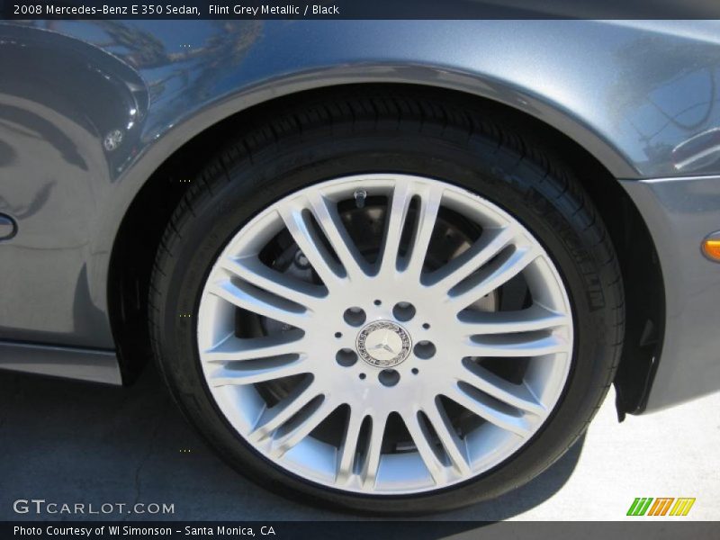 Flint Grey Metallic / Black 2008 Mercedes-Benz E 350 Sedan
