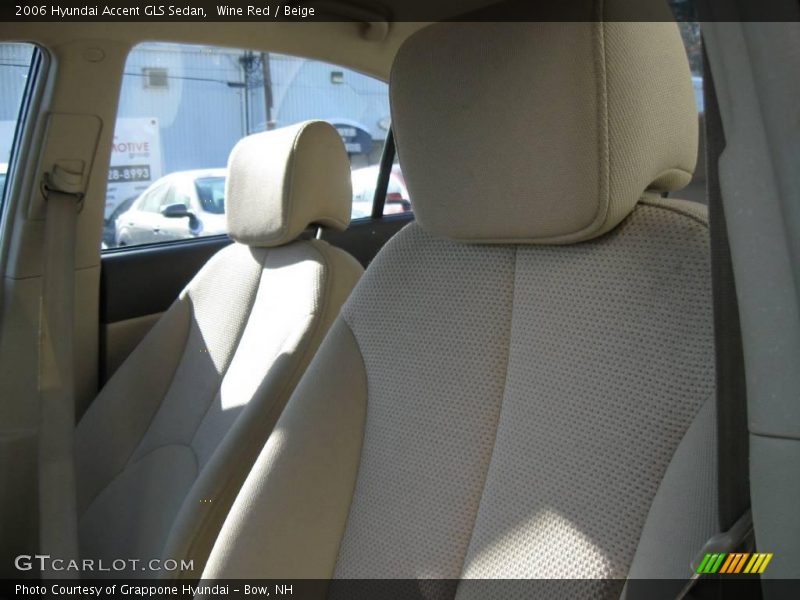 Wine Red / Beige 2006 Hyundai Accent GLS Sedan