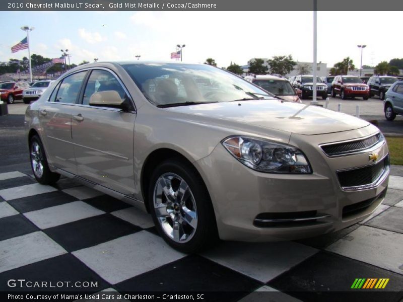 Gold Mist Metallic / Cocoa/Cashmere 2010 Chevrolet Malibu LT Sedan