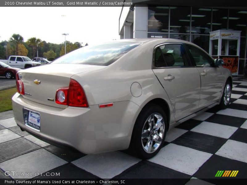 Gold Mist Metallic / Cocoa/Cashmere 2010 Chevrolet Malibu LT Sedan