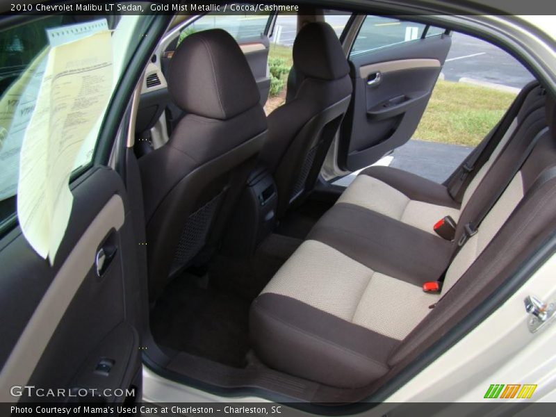 Gold Mist Metallic / Cocoa/Cashmere 2010 Chevrolet Malibu LT Sedan