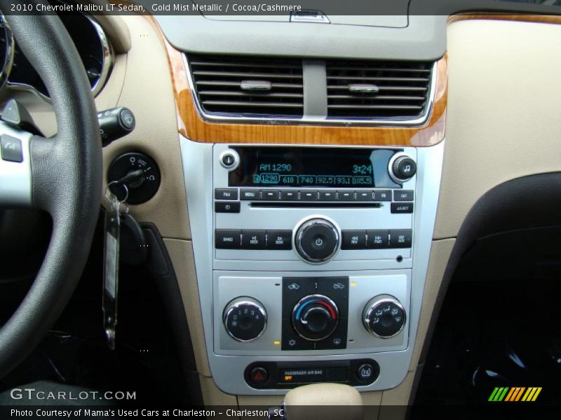 Gold Mist Metallic / Cocoa/Cashmere 2010 Chevrolet Malibu LT Sedan