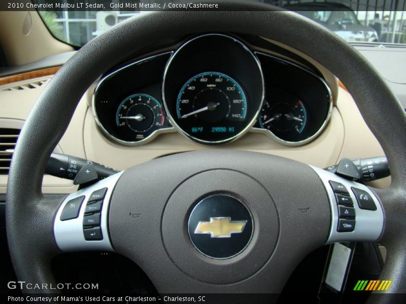 Gold Mist Metallic / Cocoa/Cashmere 2010 Chevrolet Malibu LT Sedan