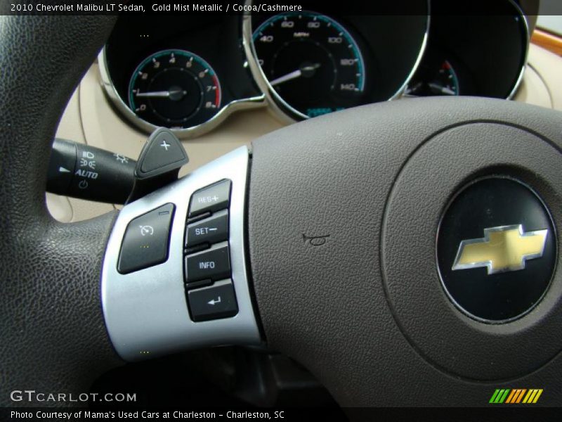 Gold Mist Metallic / Cocoa/Cashmere 2010 Chevrolet Malibu LT Sedan
