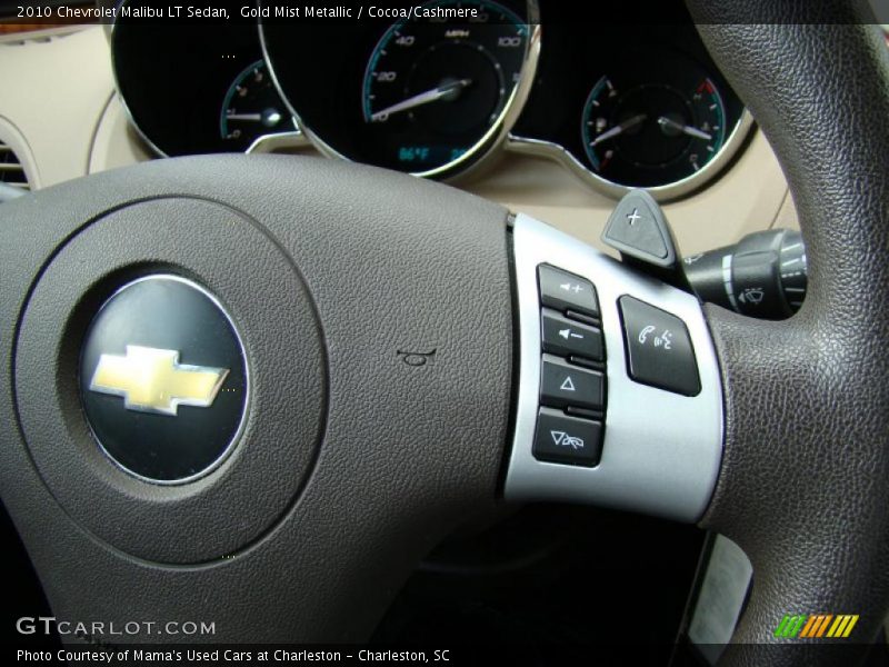 Gold Mist Metallic / Cocoa/Cashmere 2010 Chevrolet Malibu LT Sedan