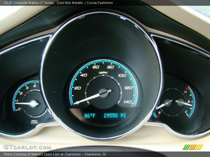 Gold Mist Metallic / Cocoa/Cashmere 2010 Chevrolet Malibu LT Sedan