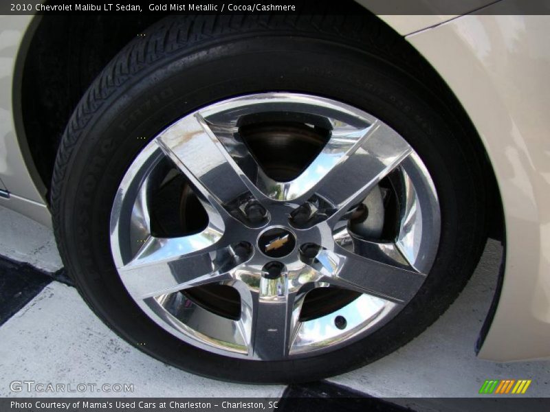 Gold Mist Metallic / Cocoa/Cashmere 2010 Chevrolet Malibu LT Sedan