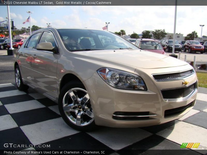 Gold Mist Metallic / Cocoa/Cashmere 2010 Chevrolet Malibu LT Sedan