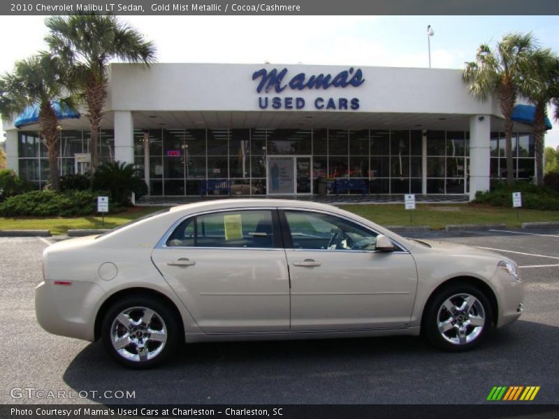 Gold Mist Metallic / Cocoa/Cashmere 2010 Chevrolet Malibu LT Sedan