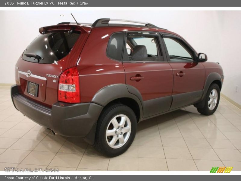 Mesa Red / Gray 2005 Hyundai Tucson LX V6