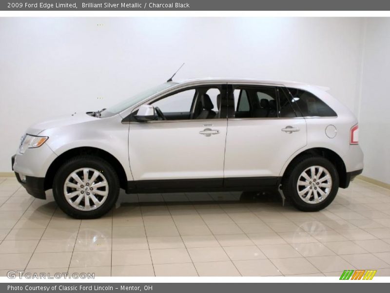 Brilliant Silver Metallic / Charcoal Black 2009 Ford Edge Limited