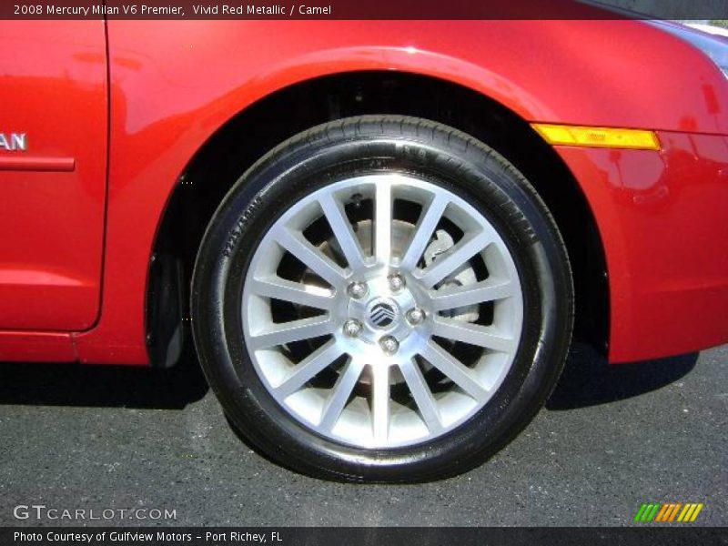 Vivid Red Metallic / Camel 2008 Mercury Milan V6 Premier