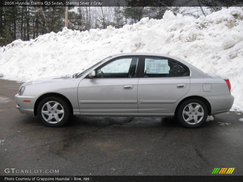 Sterling Silver / Gray 2006 Hyundai Elantra GLS Sedan