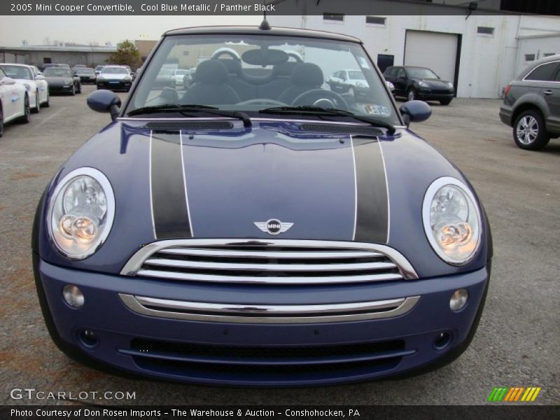 Cool Blue Metallic / Panther Black 2005 Mini Cooper Convertible