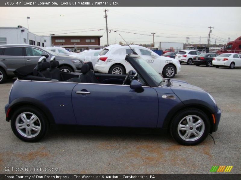 Cool Blue Metallic / Panther Black 2005 Mini Cooper Convertible