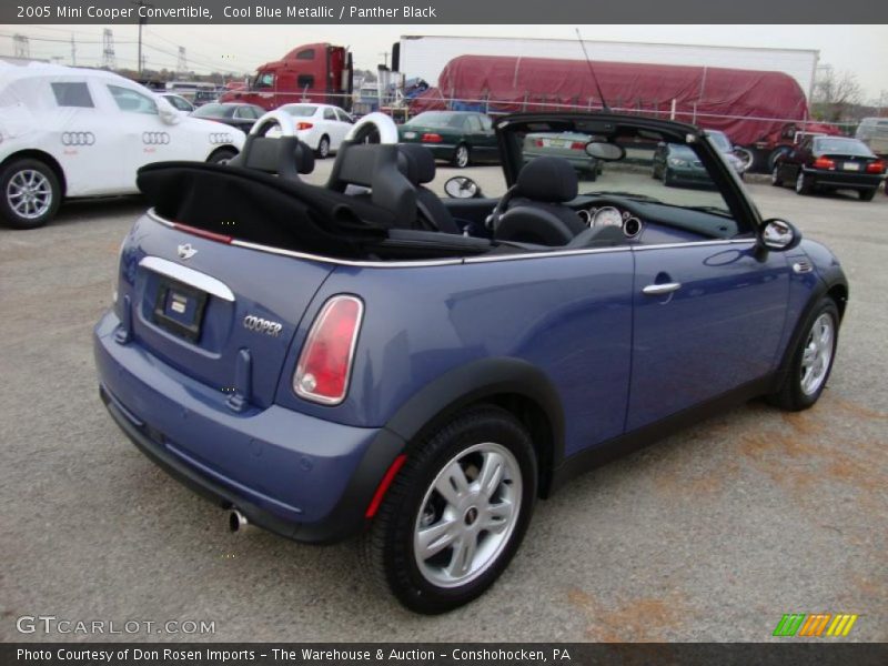 Cool Blue Metallic / Panther Black 2005 Mini Cooper Convertible