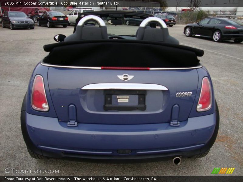 Cool Blue Metallic / Panther Black 2005 Mini Cooper Convertible