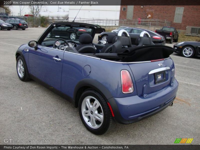 Cool Blue Metallic / Panther Black 2005 Mini Cooper Convertible