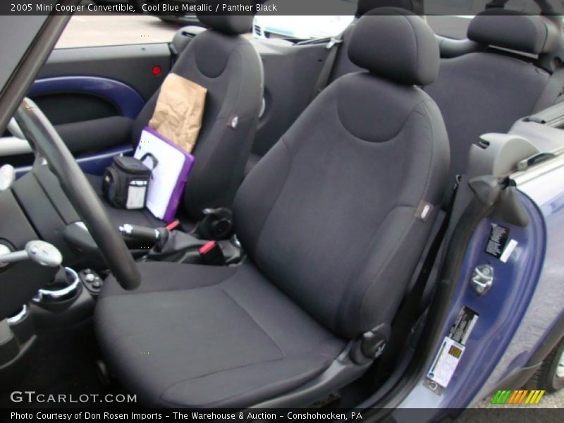 Cool Blue Metallic / Panther Black 2005 Mini Cooper Convertible