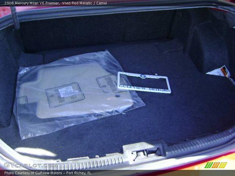 Vivid Red Metallic / Camel 2008 Mercury Milan V6 Premier