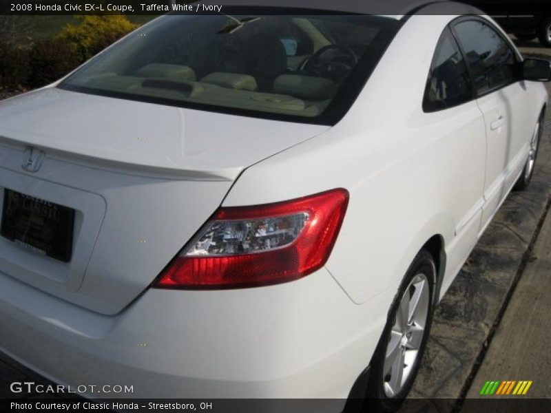 Taffeta White / Ivory 2008 Honda Civic EX-L Coupe