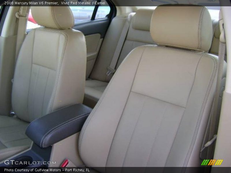Vivid Red Metallic / Camel 2008 Mercury Milan V6 Premier