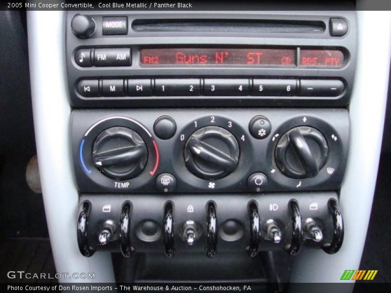 Controls of 2005 Cooper Convertible