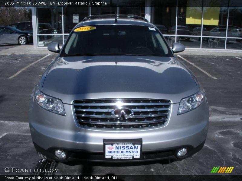 Brilliant Silver Metallic / Graphite 2005 Infiniti FX 35 AWD