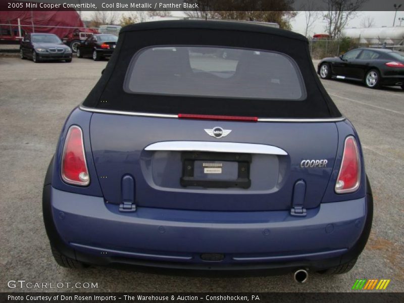 Cool Blue Metallic / Panther Black 2005 Mini Cooper Convertible