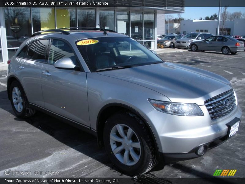 Brilliant Silver Metallic / Graphite 2005 Infiniti FX 35 AWD