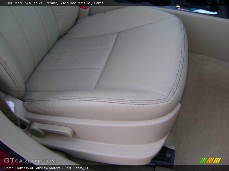 Vivid Red Metallic / Camel 2008 Mercury Milan V6 Premier