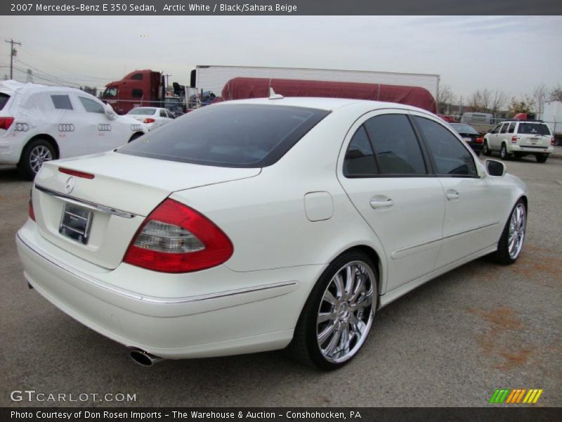 Arctic White / Black/Sahara Beige 2007 Mercedes-Benz E 350 Sedan