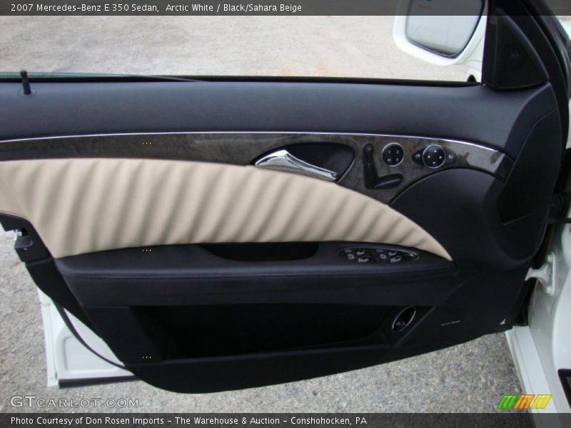 Arctic White / Black/Sahara Beige 2007 Mercedes-Benz E 350 Sedan