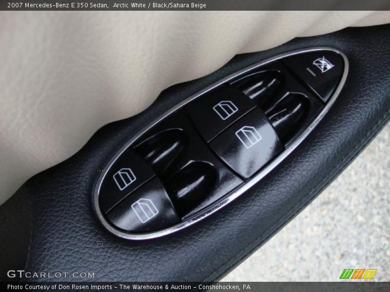 Arctic White / Black/Sahara Beige 2007 Mercedes-Benz E 350 Sedan