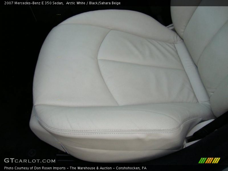 Arctic White / Black/Sahara Beige 2007 Mercedes-Benz E 350 Sedan