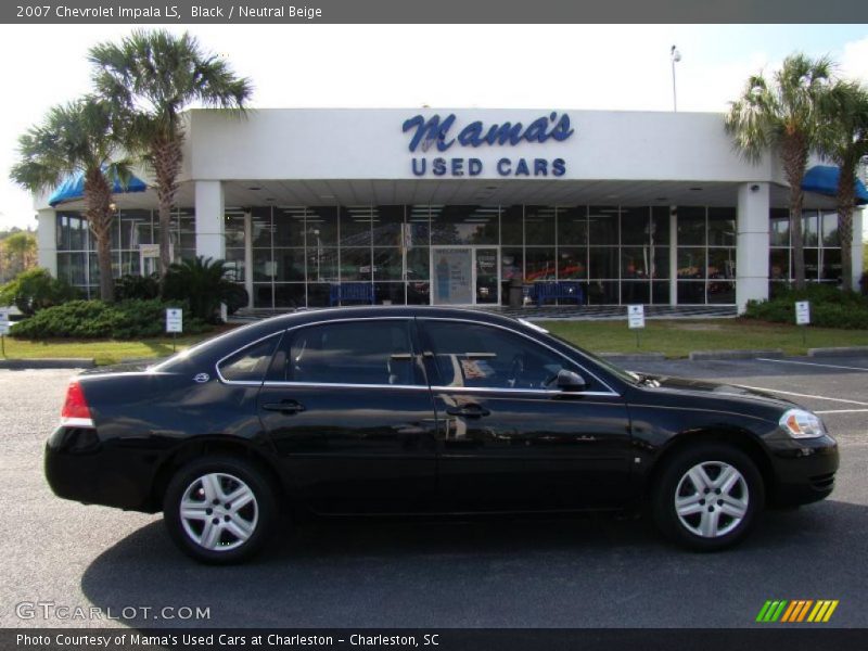 Black / Neutral Beige 2007 Chevrolet Impala LS