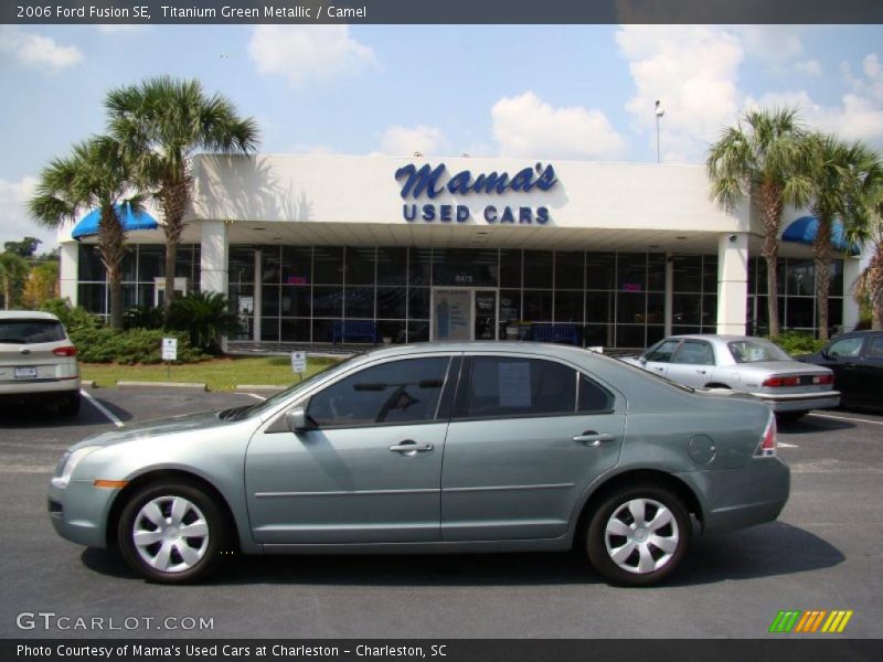 Titanium Green Metallic / Camel 2006 Ford Fusion SE