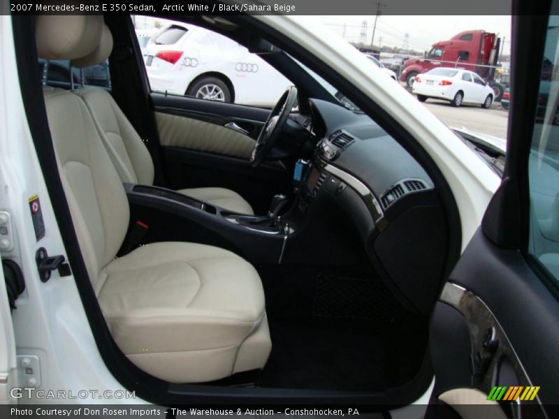Arctic White / Black/Sahara Beige 2007 Mercedes-Benz E 350 Sedan