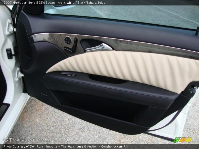 Arctic White / Black/Sahara Beige 2007 Mercedes-Benz E 350 Sedan