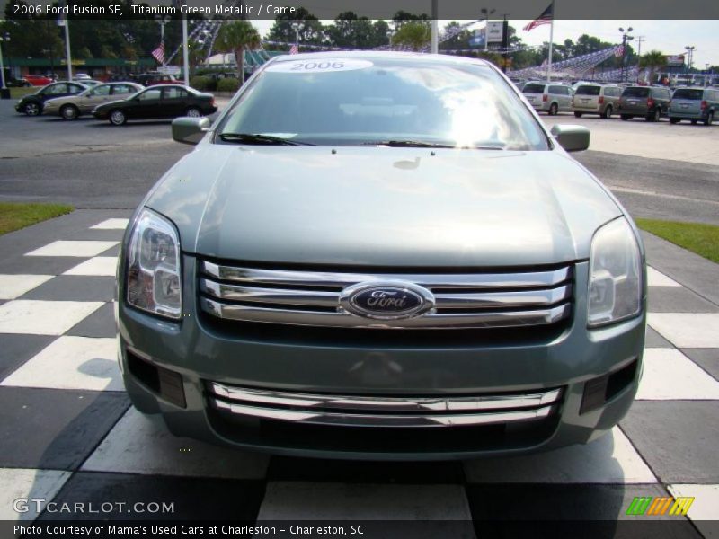 Titanium Green Metallic / Camel 2006 Ford Fusion SE