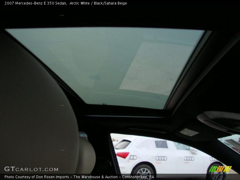 Arctic White / Black/Sahara Beige 2007 Mercedes-Benz E 350 Sedan