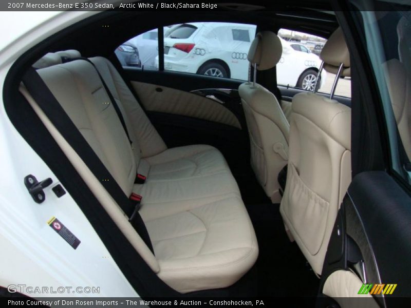 Arctic White / Black/Sahara Beige 2007 Mercedes-Benz E 350 Sedan