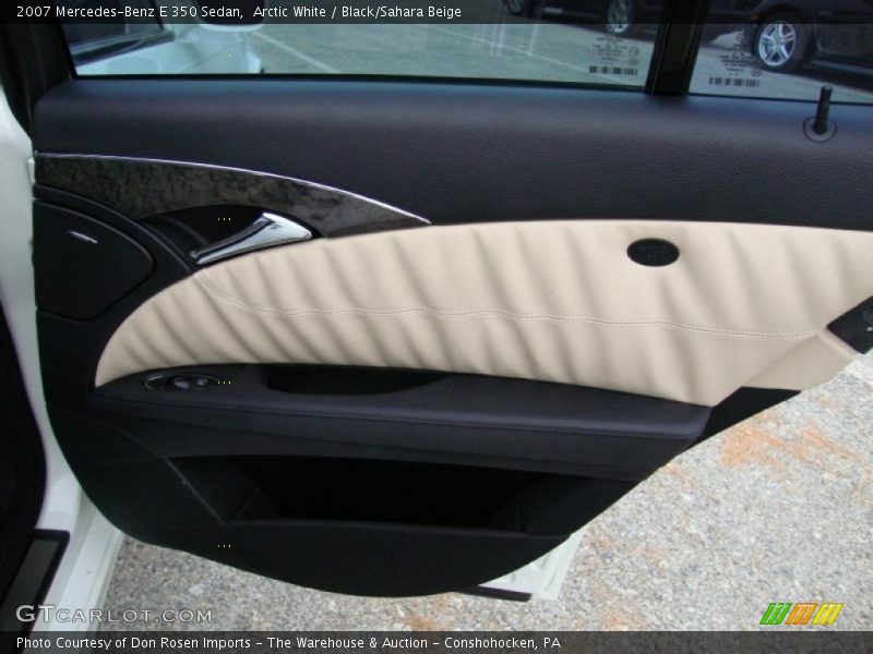 Arctic White / Black/Sahara Beige 2007 Mercedes-Benz E 350 Sedan