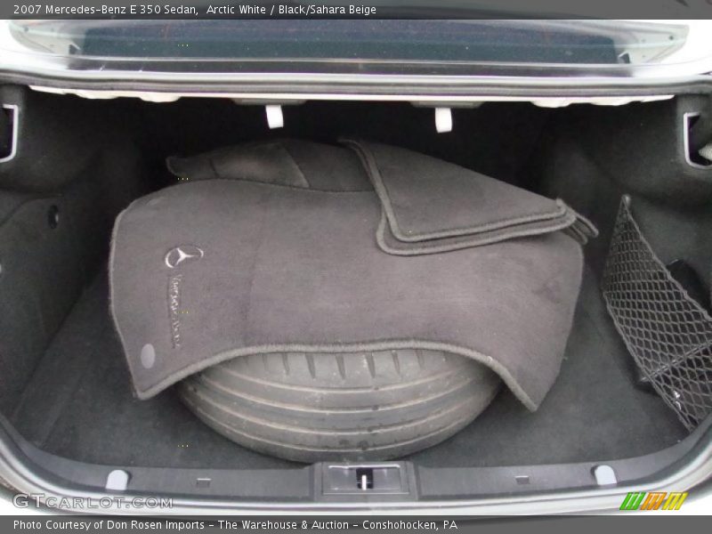 Arctic White / Black/Sahara Beige 2007 Mercedes-Benz E 350 Sedan