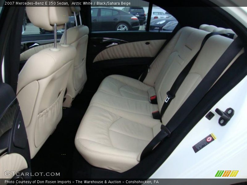Arctic White / Black/Sahara Beige 2007 Mercedes-Benz E 350 Sedan