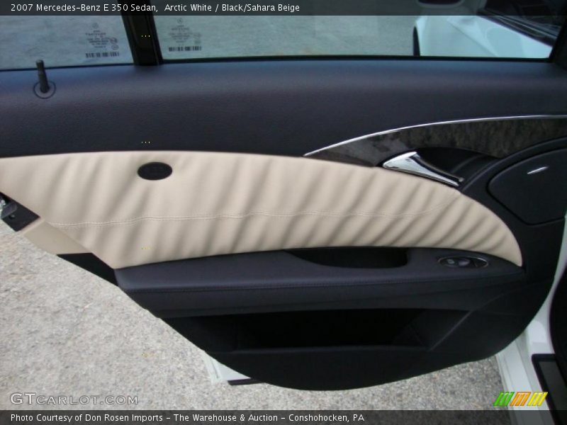 Arctic White / Black/Sahara Beige 2007 Mercedes-Benz E 350 Sedan