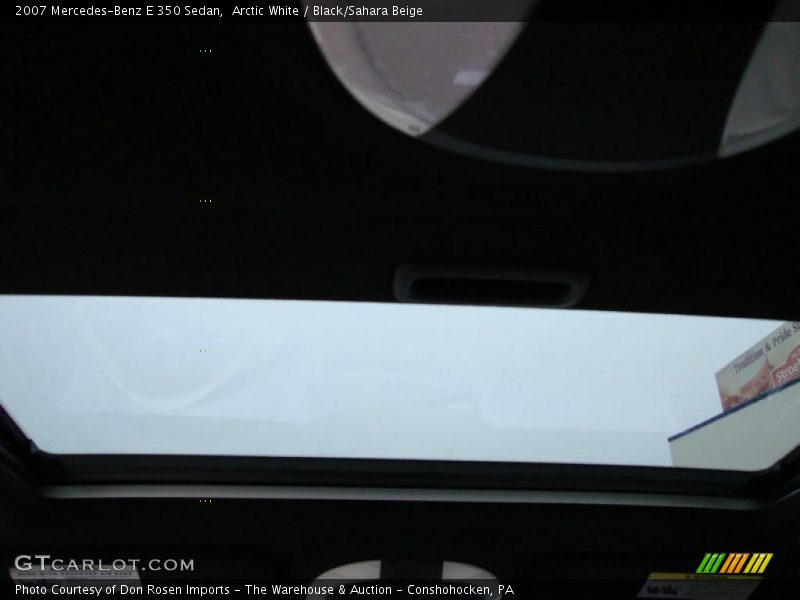 Arctic White / Black/Sahara Beige 2007 Mercedes-Benz E 350 Sedan