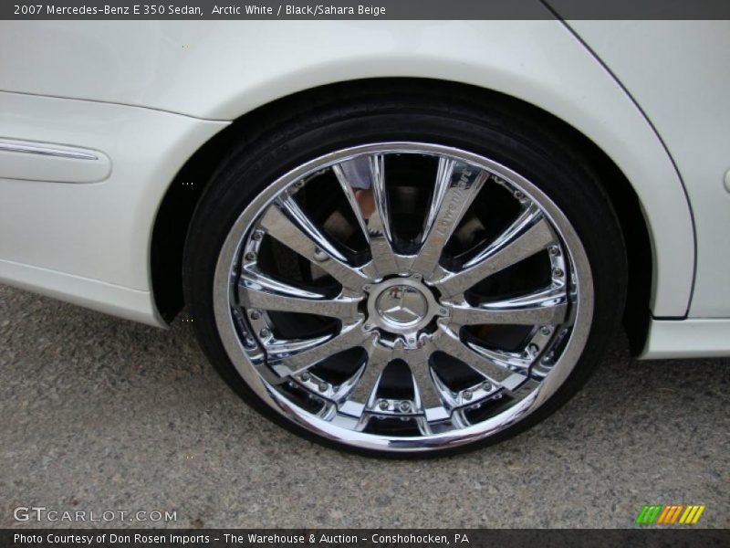Arctic White / Black/Sahara Beige 2007 Mercedes-Benz E 350 Sedan