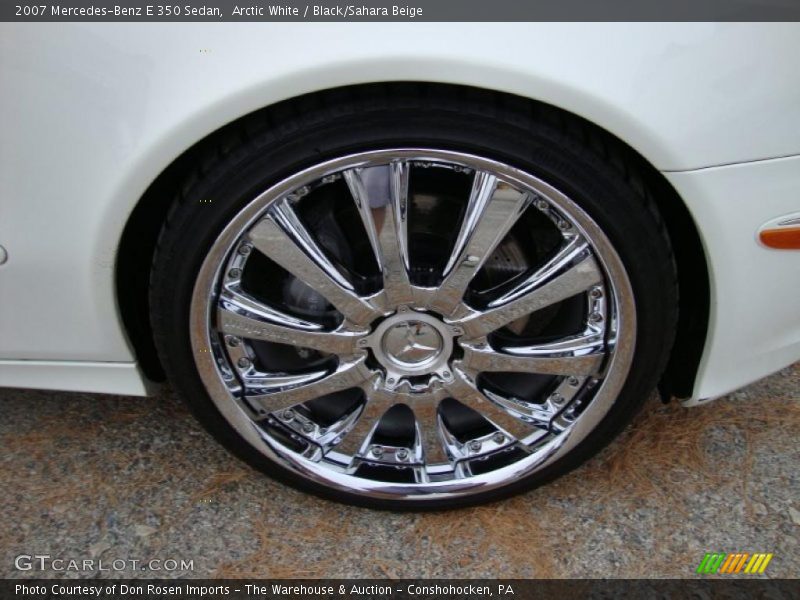 Arctic White / Black/Sahara Beige 2007 Mercedes-Benz E 350 Sedan
