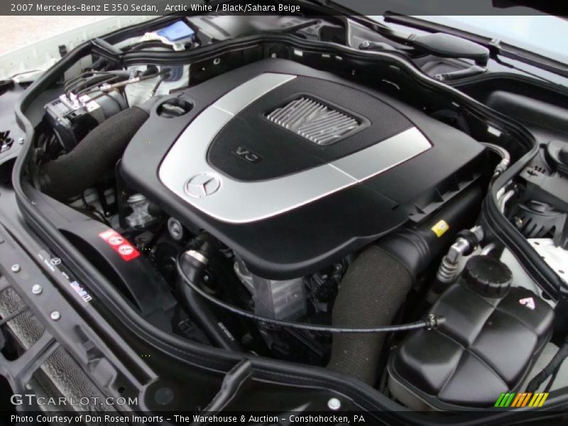 Arctic White / Black/Sahara Beige 2007 Mercedes-Benz E 350 Sedan
